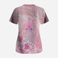 Afro Vodou Erzulie Freda Scrub Top Hibiscus & Pearls