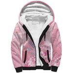 Afro Vodou Erzulie Freda Sherpa Hoodie Hibiscus & Pearls