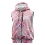 Afro Vodou Erzulie Freda Sleeveless Zip Hoodie Hibiscus & Pearls