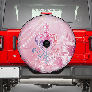 Afro Vodou Erzulie Freda Spare Tire Cover Hibiscus & Pearls