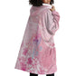 Afro Vodou Erzulie Freda Wearable Blanket Hoodie Hibiscus & Pearls