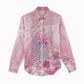 Afro Vodou Erzulie Freda Women Casual Shirt Hibiscus & Pearls