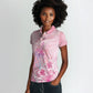 Afro Vodou Erzulie Freda Women Polo Shirt Hibiscus & Pearls