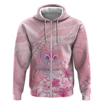 Afro Vodou Erzulie Freda Zip Hoodie Hibiscus & Pearls