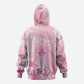 Afro Vodou Erzulie Freda Zip Hoodie Hibiscus & Pearls
