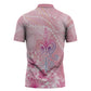 Afro Vodou Erzulie Freda Zipper Polo Shirt Hibiscus & Pearls