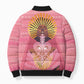 Afro Vodou Erzulie Freda Goddess Bomber Puffer Jacket