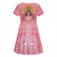 Afro Vodou Erzulie Freda Goddess Kid Short Sleeve Dress