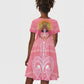 Afro Vodou Erzulie Freda Goddess Kid Short Sleeve Dress