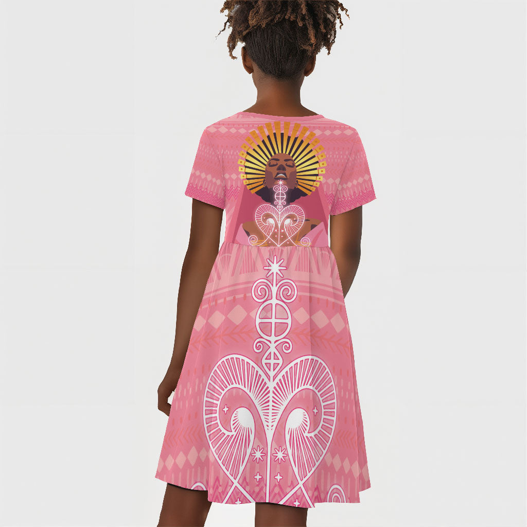 Afro Vodou Erzulie Freda Goddess Kid Short Sleeve Dress