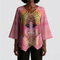 Afro Vodou Erzulie Freda Goddess Kimono Sleeve Blouse