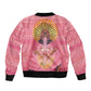 Afro Vodou Erzulie Freda Goddess Sleeve Zip Bomber Jacket