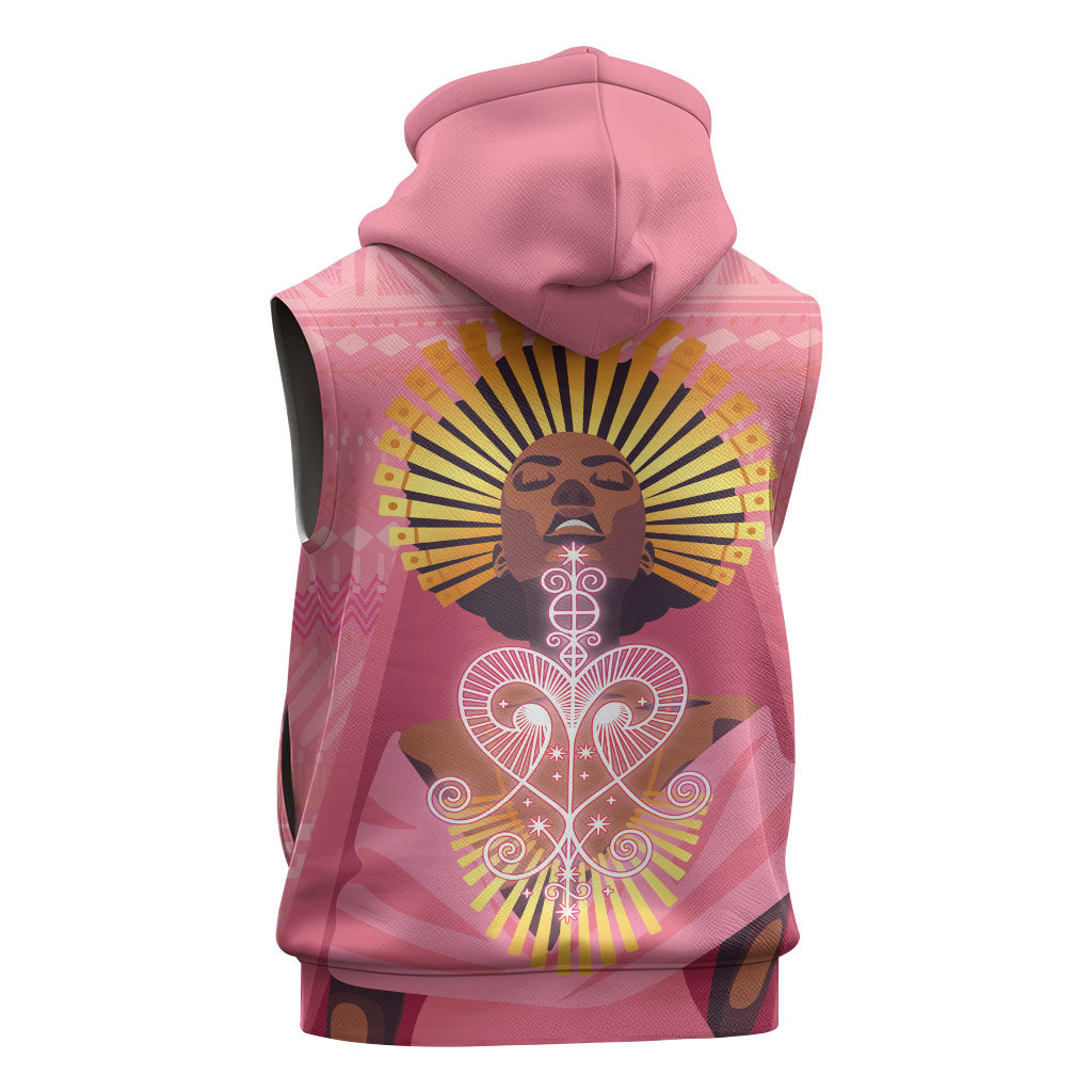 Afro Vodou Erzulie Freda Goddess Sleeveless Hoodie