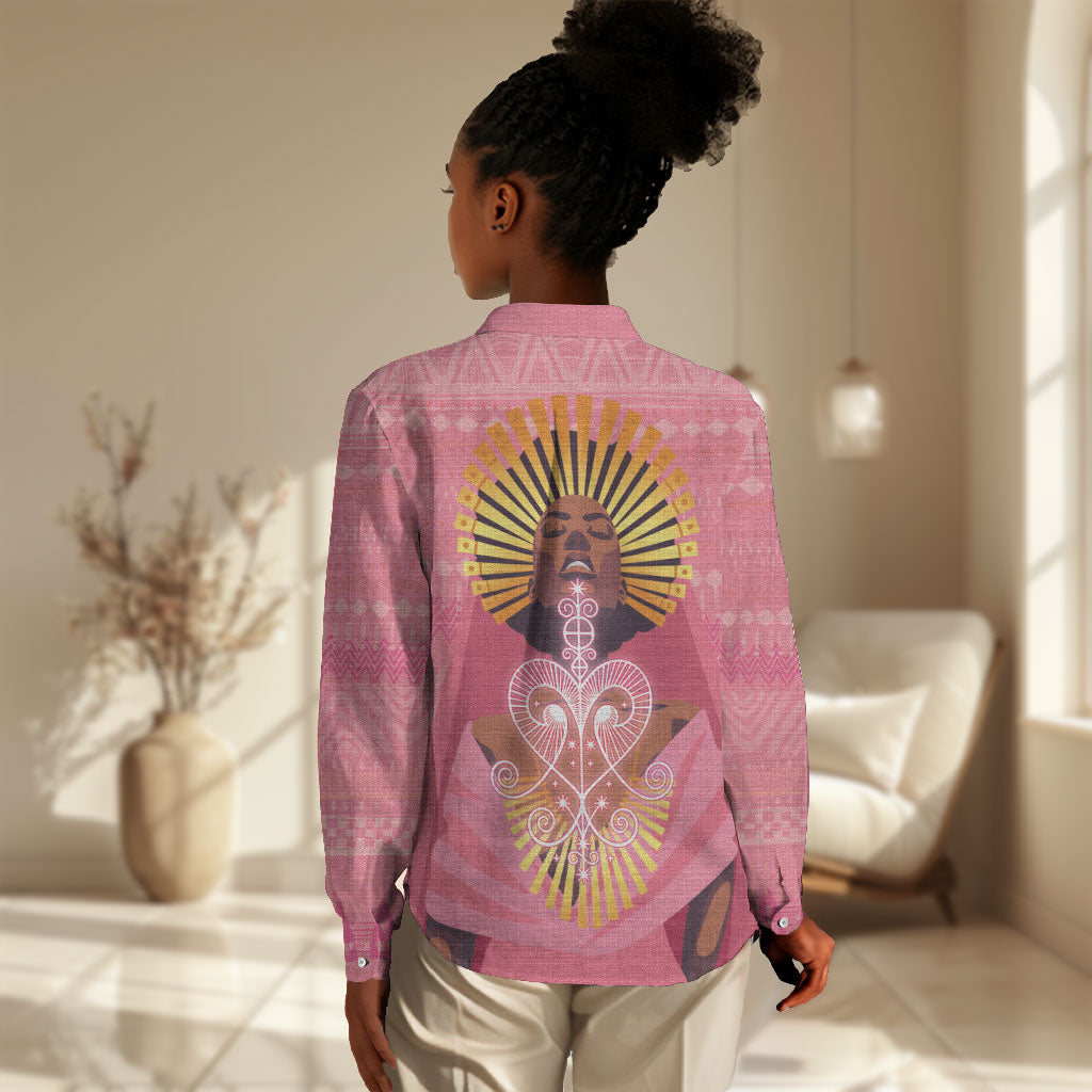 Afro Vodou Erzulie Freda Goddess Women Casual Shirt