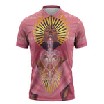 Afro Vodou Erzulie Freda Goddess Zipper Polo Shirt