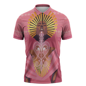 Afro Vodou Erzulie Freda Goddess Zipper Polo Shirt