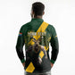 Personalised South Africa Rugby Long Sleeve Polo Shirt Proud Bokke We Are Champions LT7
