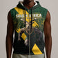 Personalised South Africa Rugby Sleeveless Zip Hoodie Proud Bokke We Are Champions - African Pride
