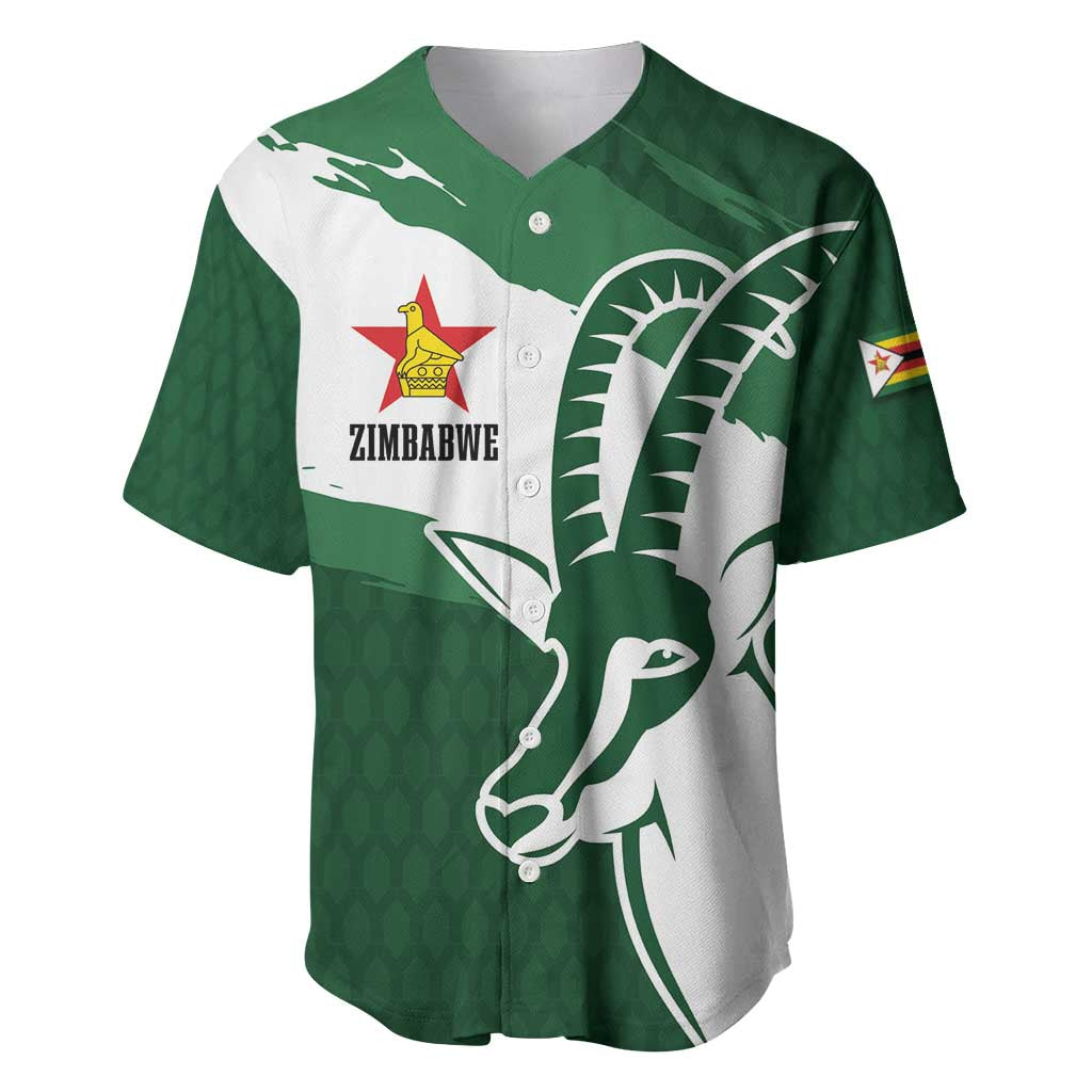 Zimbabwe Rugby Personalized Grunge Baseball Jersey Go Sables - African Pride