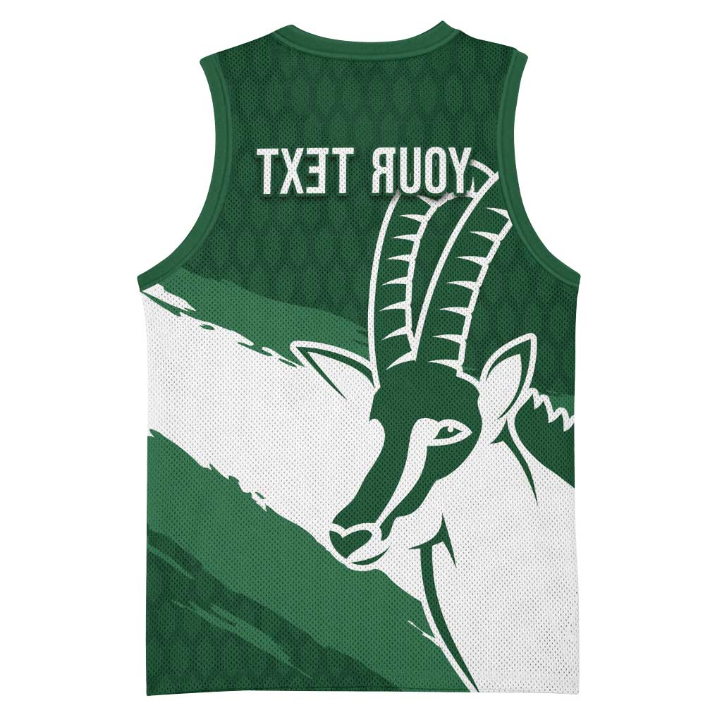 Zimbabwe Rugby Personalized Grunge Basketball Jersey Go Sables - African Pride