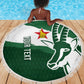 Zimbabwe Rugby Personalized Grunge Beach Blanket Go Sables - African Pride