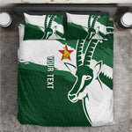 Zimbabwe Rugby Personalized Grunge Bedding Set Go Sables - African Pride
