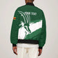 Zimbabwe Rugby Personalized Grunge Bomber Jacket Go Sables - African Pride
