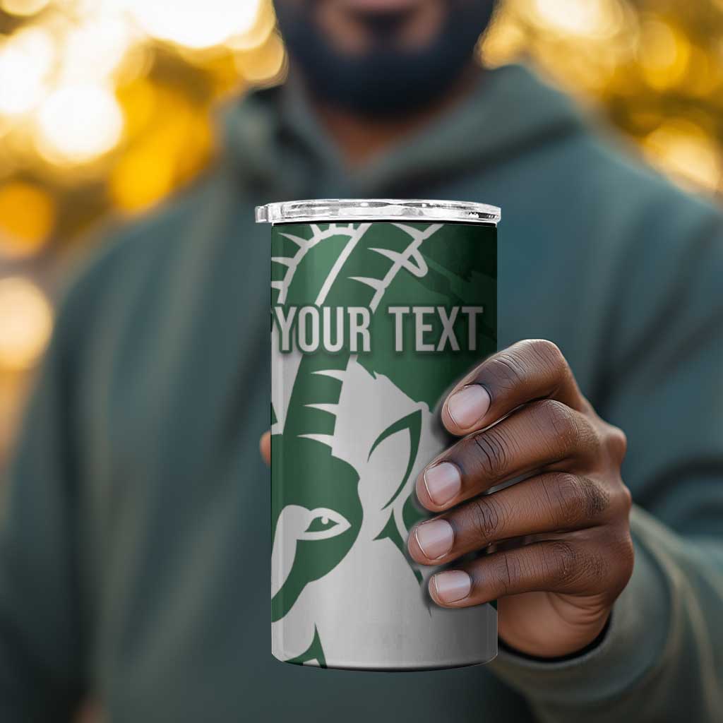 Zimbabwe Rugby Personalized Grunge 4 in 1 Can Cooler Tumbler Go Sables - African Pride