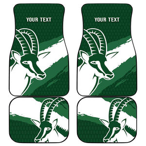 Zimbabwe Rugby Personalized Grunge Car Mats Go Sables - African Pride