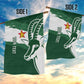 Zimbabwe Rugby Personalized Grunge Garden Flag Go Sables - African Pride