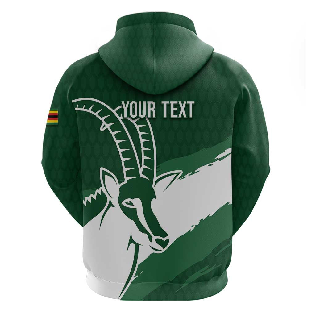 Zimbabwe Rugby Personalized Grunge Hoodie Go Sables - African Pride