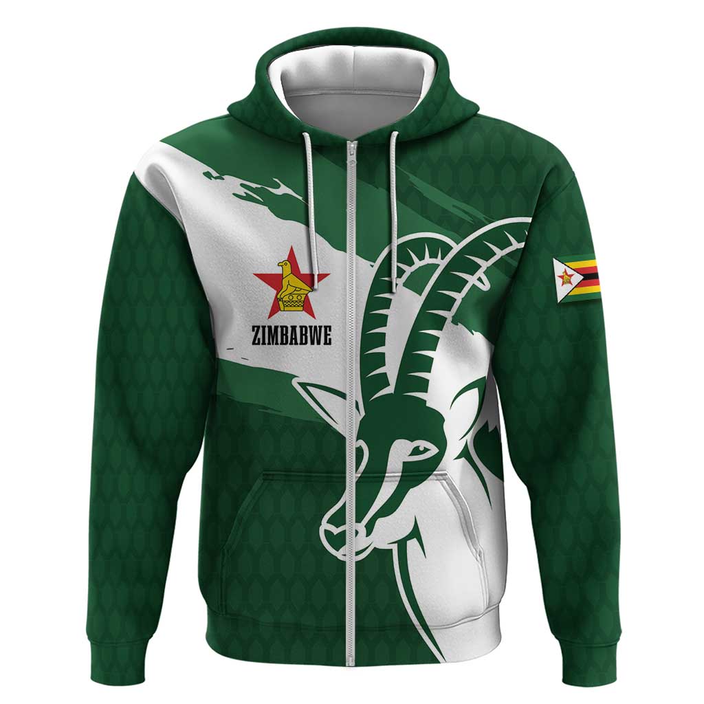 Zimbabwe Rugby Personalized Grunge Hoodie Go Sables - African Pride