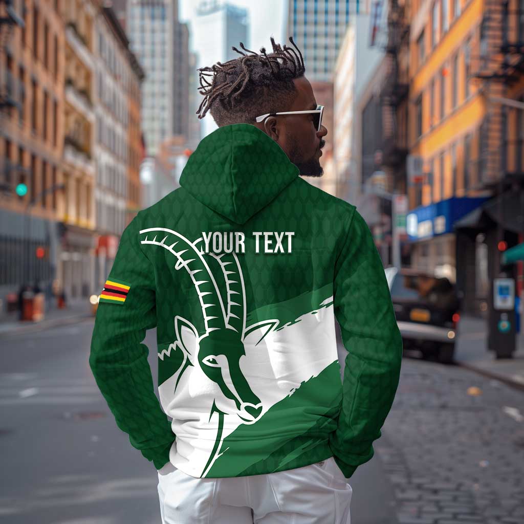 Zimbabwe Rugby Personalized Grunge Hoodie Go Sables - African Pride