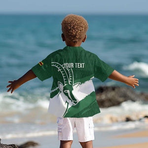 Zimbabwe Rugby Personalized Grunge Kid Hawaiian Shirt Go Sables - African Pride
