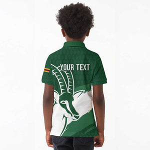 Zimbabwe Rugby Personalized Grunge Kid Polo Shirt Go Sables - African Pride