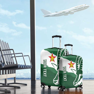 Zimbabwe Rugby Personalized Grunge Luggage Cover Go Sables - African Pride