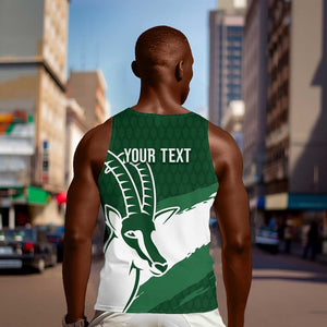 Zimbabwe Rugby Personalized Grunge Men Tank Top Go Sables - African Pride