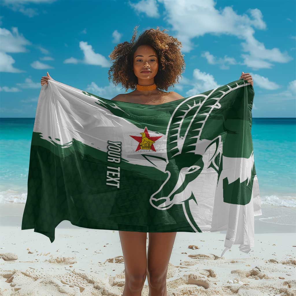 Zimbabwe Rugby Personalized Grunge Sarong Go Sables - African Pride