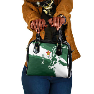 Zimbabwe Rugby Personalized Grunge Shoulder Handbag Go Sables - African Pride