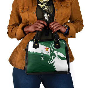 Zimbabwe Rugby Personalized Grunge Shoulder Handbag Go Sables - African Pride