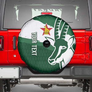 Zimbabwe Rugby Personalized Grunge Spare Tire Cover Go Sables - African Pride