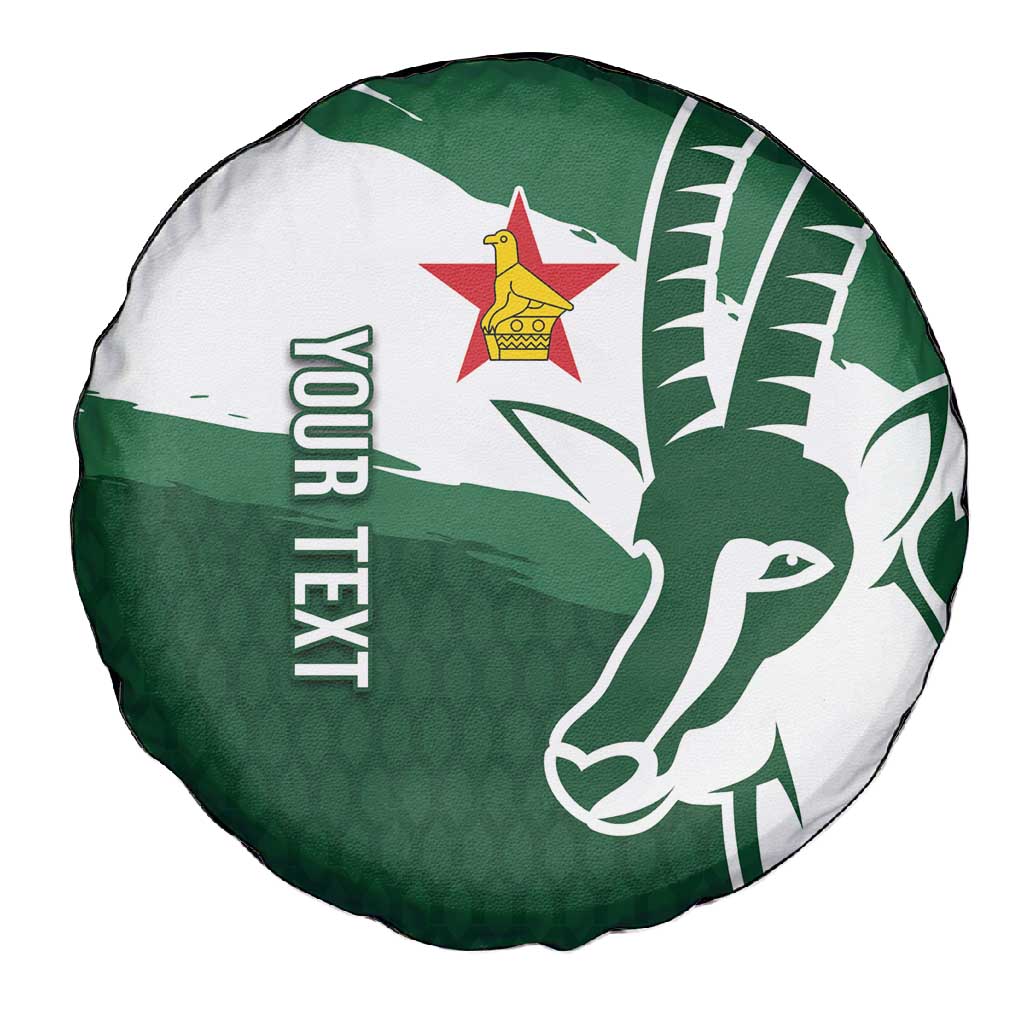 Zimbabwe Rugby Personalized Grunge Spare Tire Cover Go Sables - African Pride