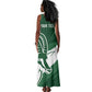Zimbabwe Rugby Personalized Grunge Tank Maxi Dress Go Sables - African Pride