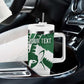 Zimbabwe Rugby Personalized Grunge Tumbler With Handle Go Sables - African Pride
