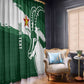 Zimbabwe Rugby Personalized Grunge Window Curtain Go Sables - African Pride