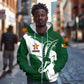 Zimbabwe Rugby Personalized Grunge Zip Hoodie Go Sables - African Pride