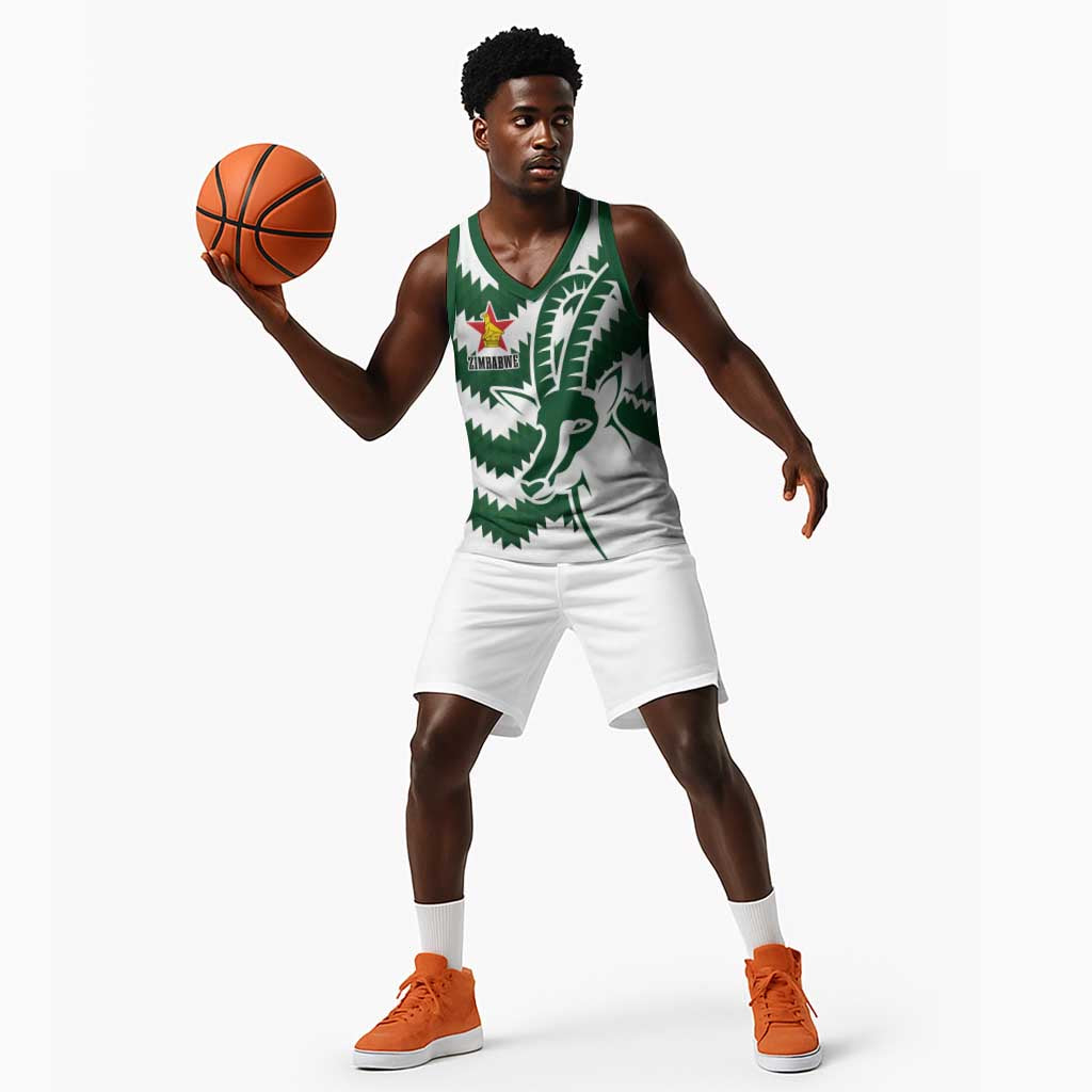Zimbabwe Rugby The Sables Personalized Basketball Jersey Retro Jersey Inspired - African Pride