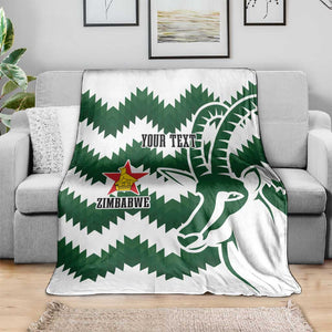 Zimbabwe Rugby The Sables Personalized Blanket Retro Jersey Inspired - African Pride