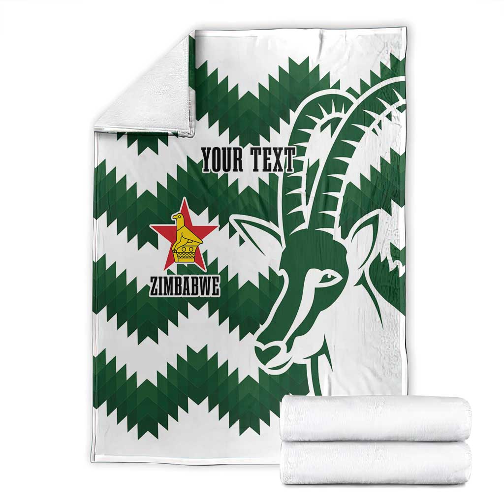 Zimbabwe Rugby The Sables Personalized Blanket Retro Jersey Inspired - African Pride