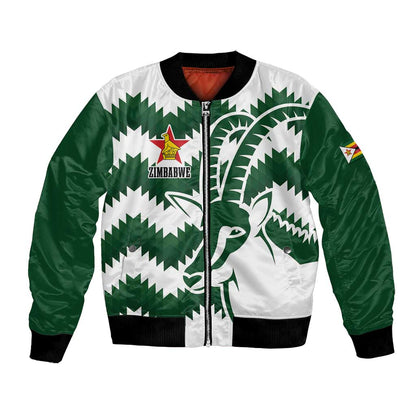 Zimbabwe Rugby The Sables Personalized Bomber Jacket Retro Jersey Inspired - African Pride